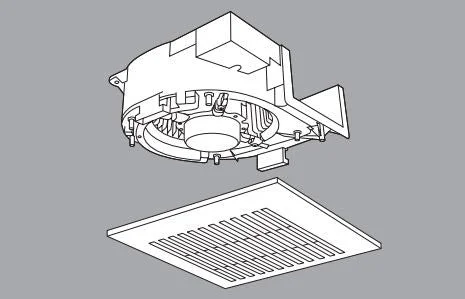 Track lighting with clear glass shadesFV-05VSB1 - 50 CFM Vent Fan Finish Pack
