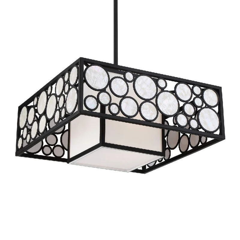 Industrial Lighting with High CRI (Color Rendering Index) for True Color PerceptionMosaic 21 in. 2 lights Pendant Light Oil Rubbed Bronze Finish