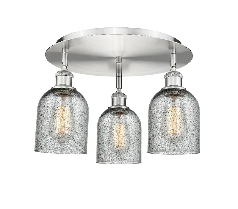Industrial Lighting for Furniture FactoriesDowntown Urban Three Light Flush Mount
