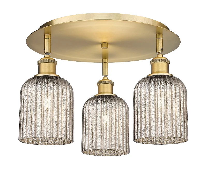 Dust - Resistant Industrial Lighting for Dirty WorkspacesDowntown Urban Three Light Flush Mount Dust - Resistant Industrial Lighting for Dirty WorkspacesDowntown Urban Three Light Flush Mount