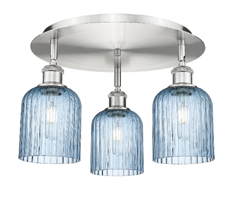 High - Bay LED Industrial Lighting for WarehousesDowntown Urban Three Light Flush Mount