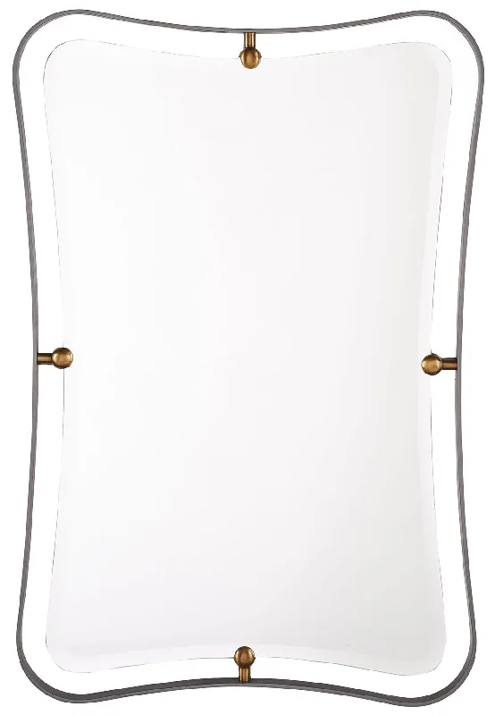 Contemporary track lighting in black finishJaney Hourglass Mirror