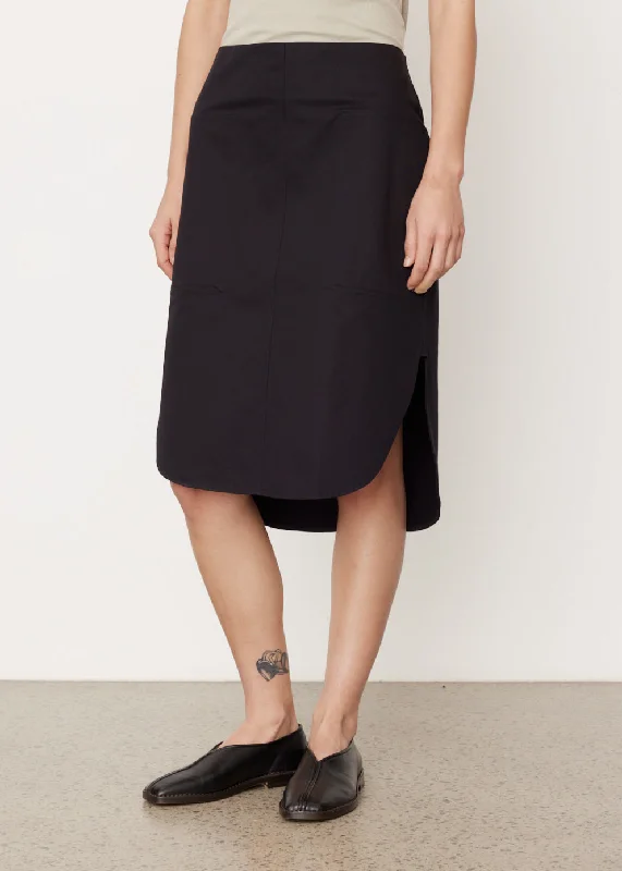 Curved-Hem Skirt