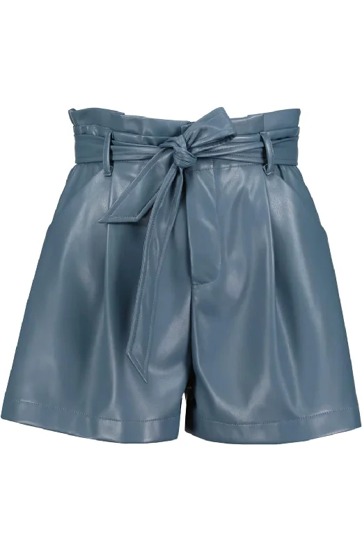 Caitlin Vegan Leather Short In Cascade