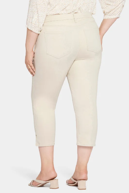 Chloe Capri Jeans In Plus Size - Feather