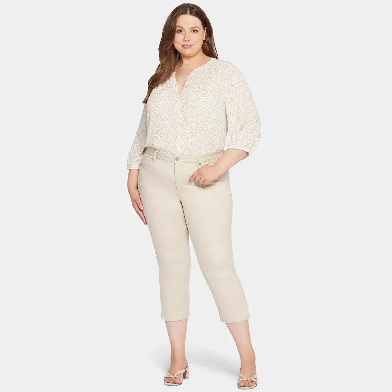 Chloe Capri Jeans In Plus Size - Feather