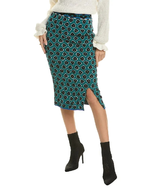 Diane von Furstenberg Gusta Wool-Blend Pencil Skirt