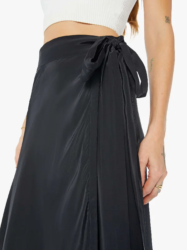 Maria Cher Luna Wrap Skirt - Black