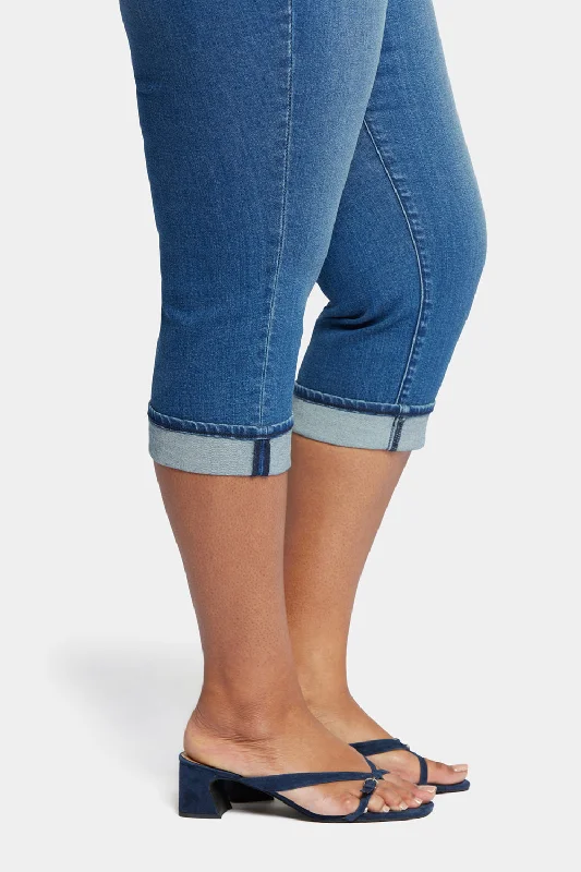 Marilyn Straight Crop Jeans In Plus Size - Windfall