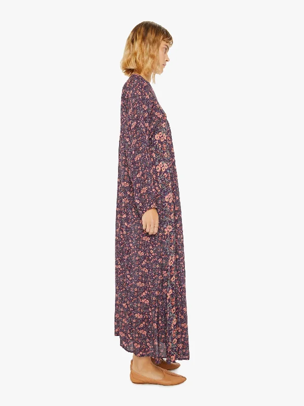 Natalie Martin Fiore Maxi - Petite Fleur Print Aubergine