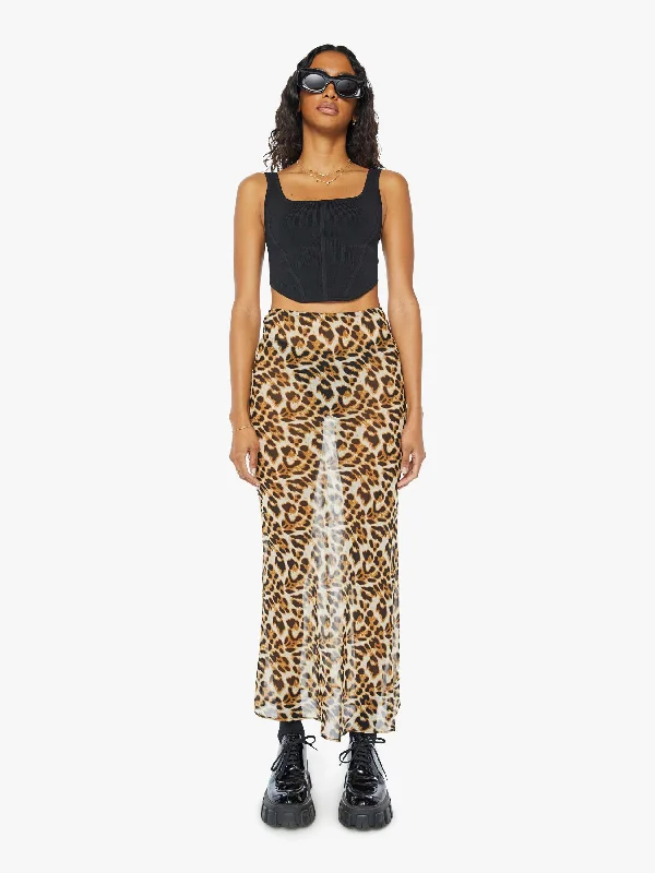 SPRWMN Bias Maxi Skirt - Leopard