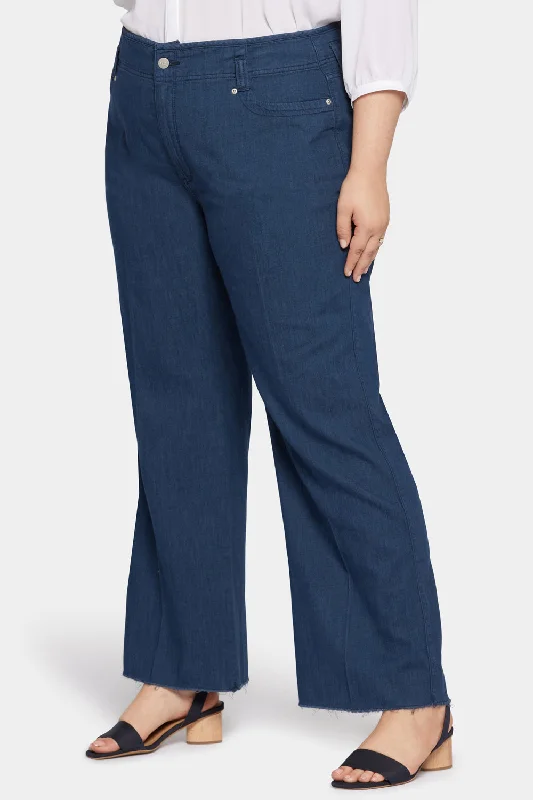 Teresa Wide Leg Jeans In Plus Size - Serendipity