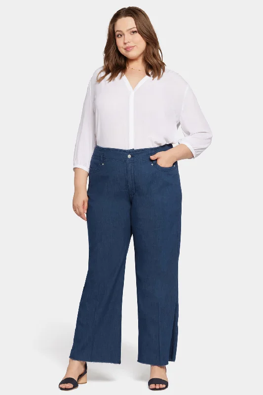 Teresa Wide Leg Jeans In Plus Size - Serendipity