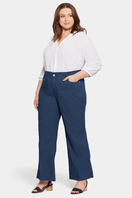 Teresa Wide Leg Jeans In Plus Size - Serendipity