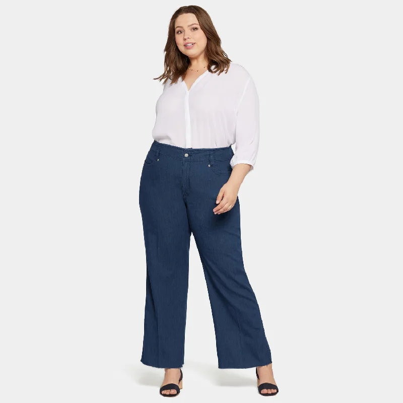 Teresa Wide Leg Jeans In Plus Size - Serendipity