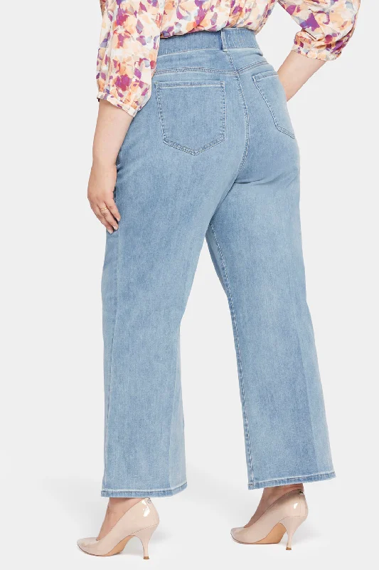 Waist-Match™ Major Wide Leg Jeans In Plus Size - Crystalline