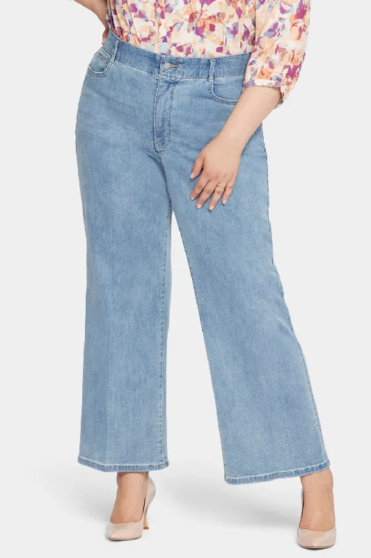 Waist-Match™ Major Wide Leg Jeans In Plus Size - Crystalline