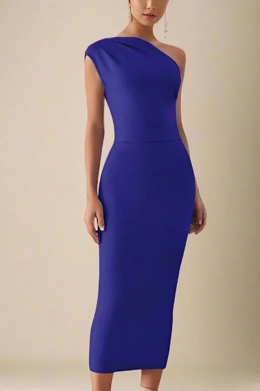 Ally Bodycon Midi Dress - Royal Blue