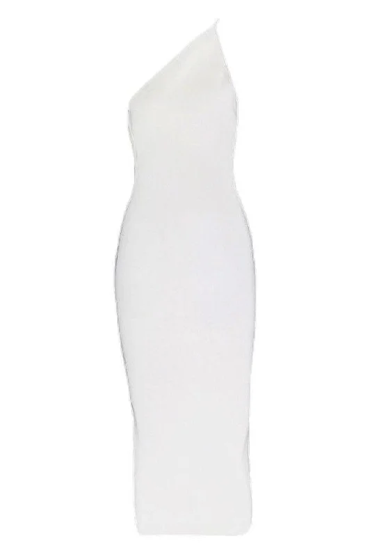 Joi Bodycon Midi Dress - Pearl White