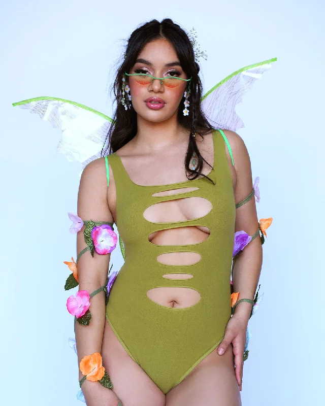 Forest Pixie Cutout Bodysuit