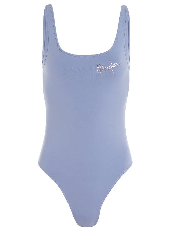 silver blue signature bodysuit