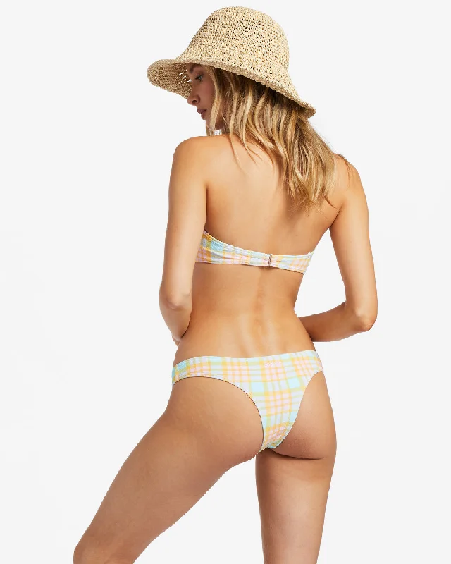 Check Please Cocoa Skimpy Bikini Bottoms - Multi