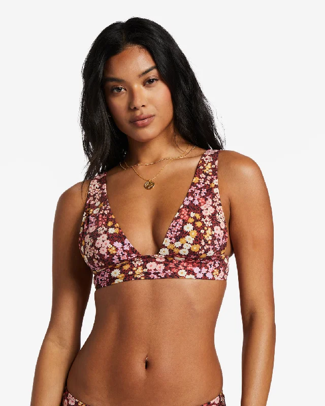 Field Of Dreams Remi Plunge Bikini Top - Multi