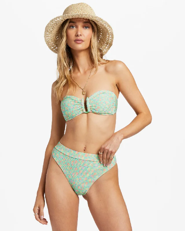 I Sea You Tanlines High Waist Bikini Bottoms - Spearmint