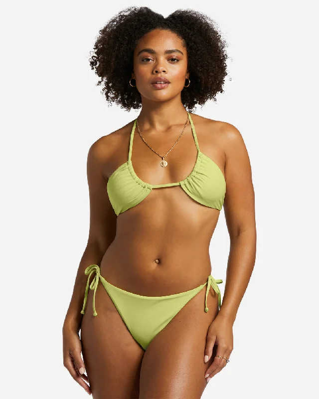 Sol Searcher Tie-Side Tanga Bikini Bottoms - Light Lime