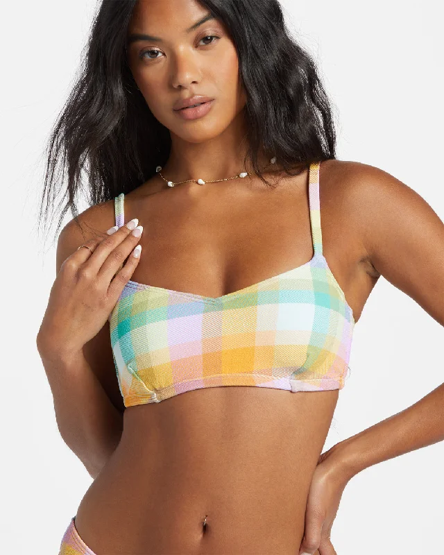 Warm Waves Lila DD Bralette Bikini Top - Multi