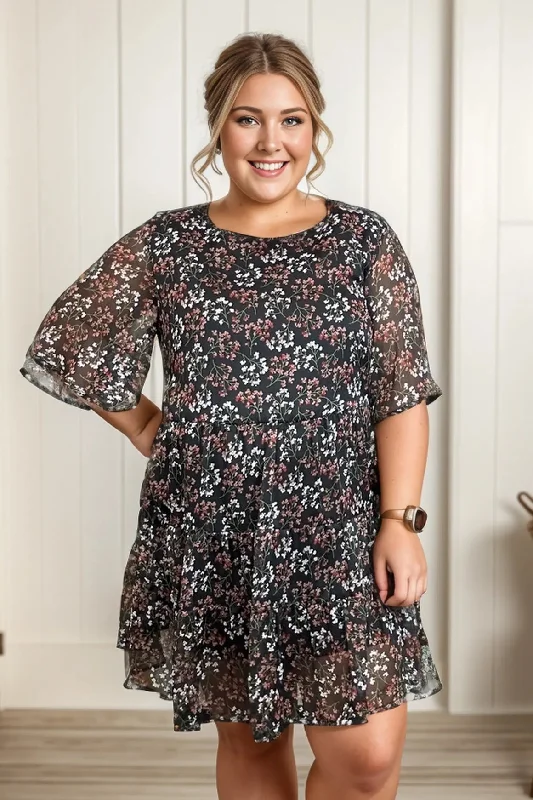 Feelin' Flirty - Floral Dress