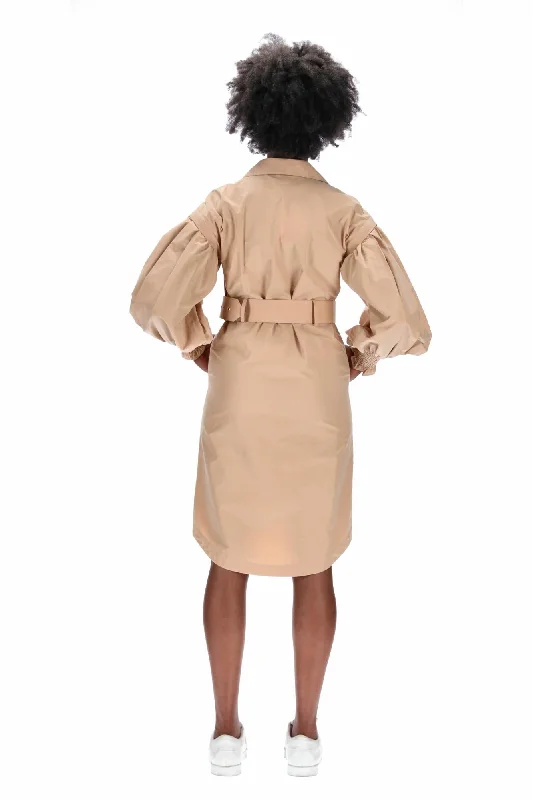 Kyrie Trench Dress Beige