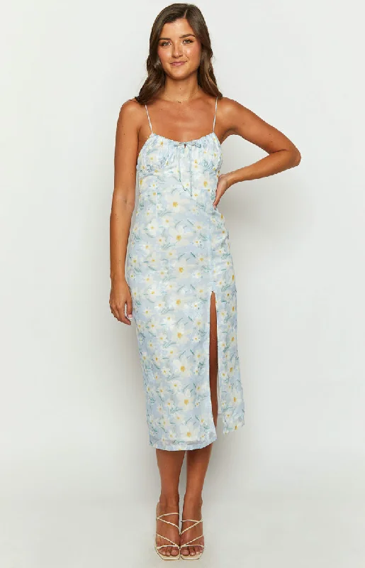 Paloma Blue Floral Midi Dress