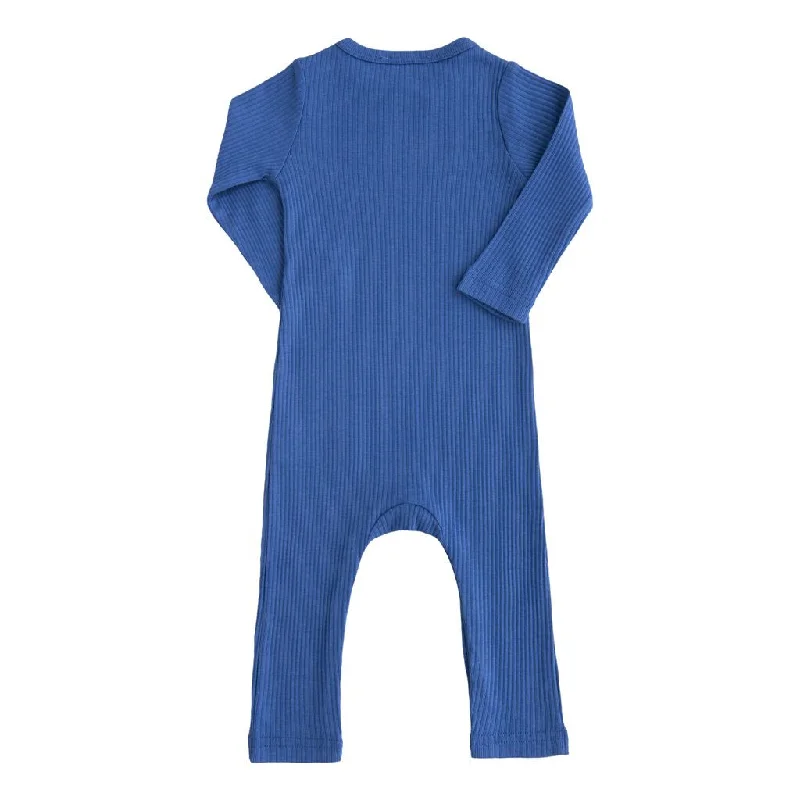 Blue LS Modal Romper