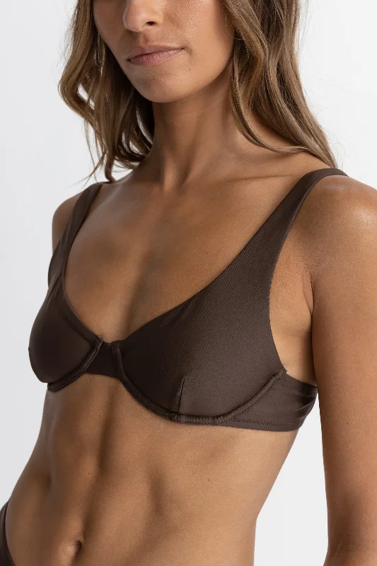 Classic Underwire Top Chocolate