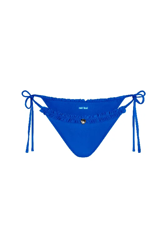 Ruffle Charm Bikini Bottom in Ultramarine