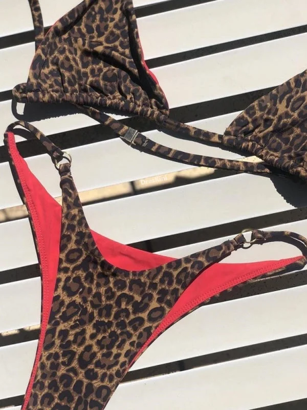 ZASUWA Female Sexy Animal Print Bikini Set