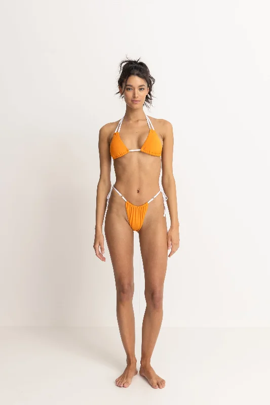 Terry Double Strap Tri Top Orange