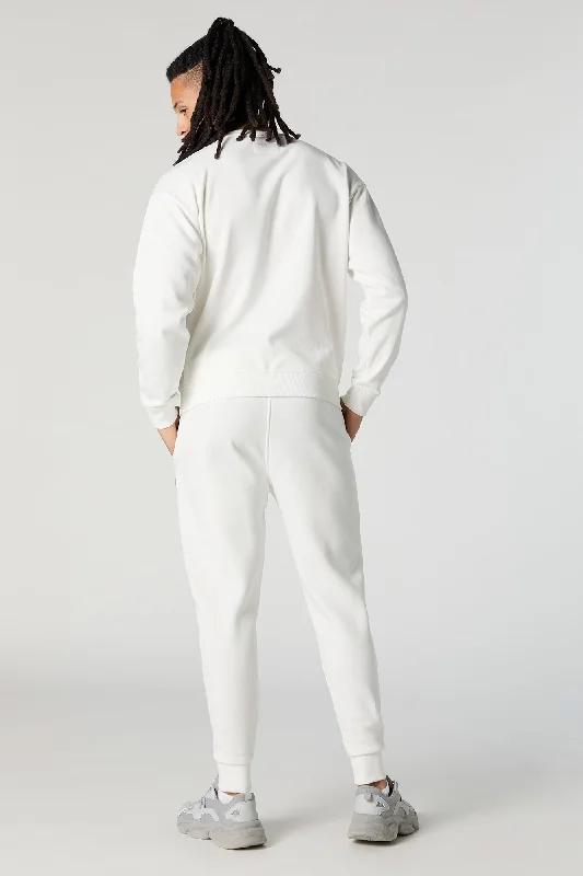 Chenille Embroidered Fleece Jogger