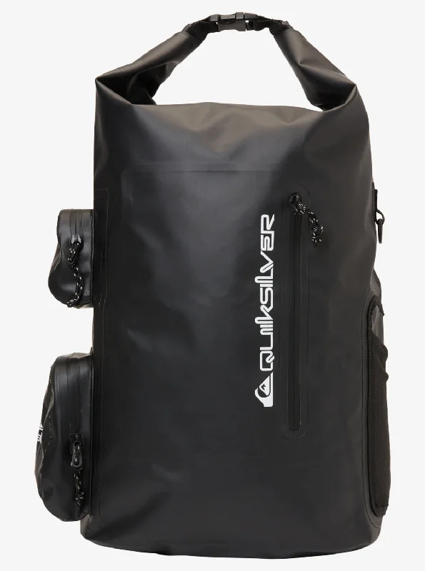 Evening Sesh 35L Large Surf Backpack - Black/Black