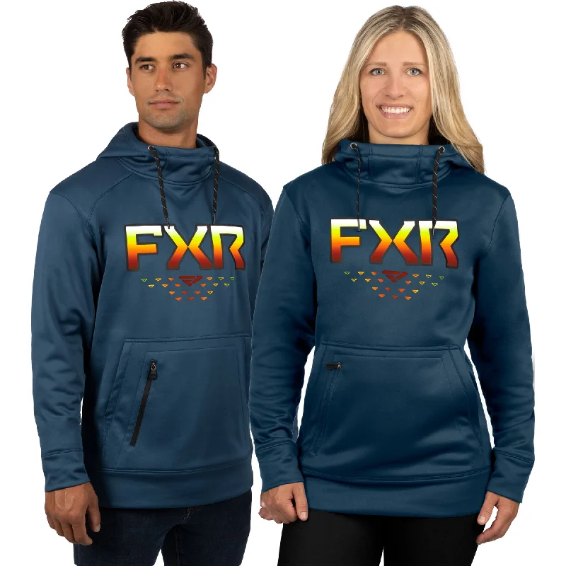 FXR  Slate Inferno Helium Tech Pullover Hoodie Hoody Fleece Shell DWR Finish