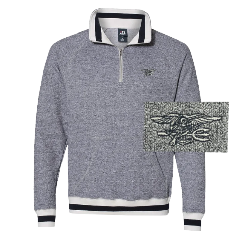 Men's Trident Peppered Fleece Quarter-Zip Sweatshirt