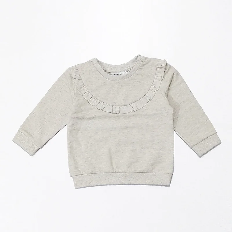 NI - Girls 'Beige' Frill Terry Sweatshirt NI937