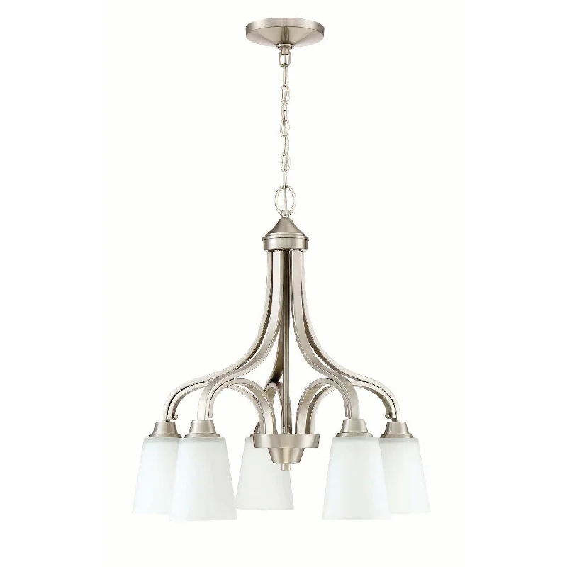 Chandeliers with Sputnik - Style Design for a Futuristic VibeChandeliers with Sputnik - Style Design for a Futuristic VibeGrace 5 Light Down Chandelier in Brushed Polished Nickel