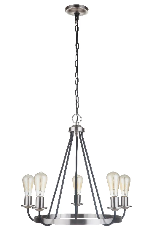 Mini Chandeliers for Adding Charm to Small SpacesMini Chandeliers for Adding Charm to Small SpacesRandolph 5 Light Chandelier in Flat Black/Brushed Polished Nickel Mini Chandeliers for Adding Charm to Small SpacesMini Chandeliers for Adding Charm to Small SpacesRandolph 5 Light Chandelier in Flat Black/Brushed Polished Nickel