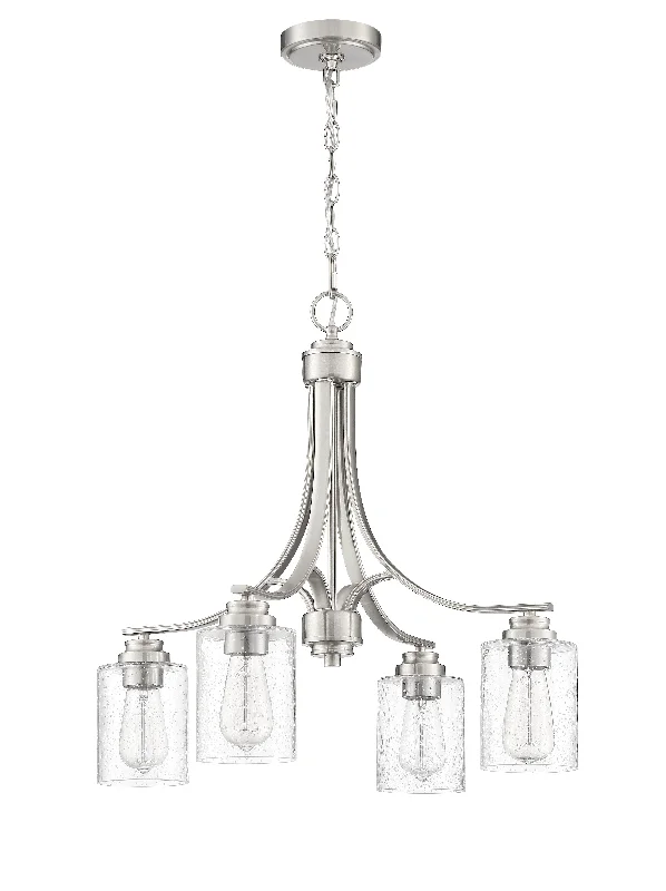 Modern Crystal Chandeliers for Contemporary HomesModern Crystal Chandeliers for Contemporary HomesBolden 4 Light Chandelier in Brushed Polished Nickel Modern Crystal Chandeliers for Contemporary HomesModern Crystal Chandeliers for Contemporary HomesBolden 4 Light Chandelier in Brushed Polished Nickel