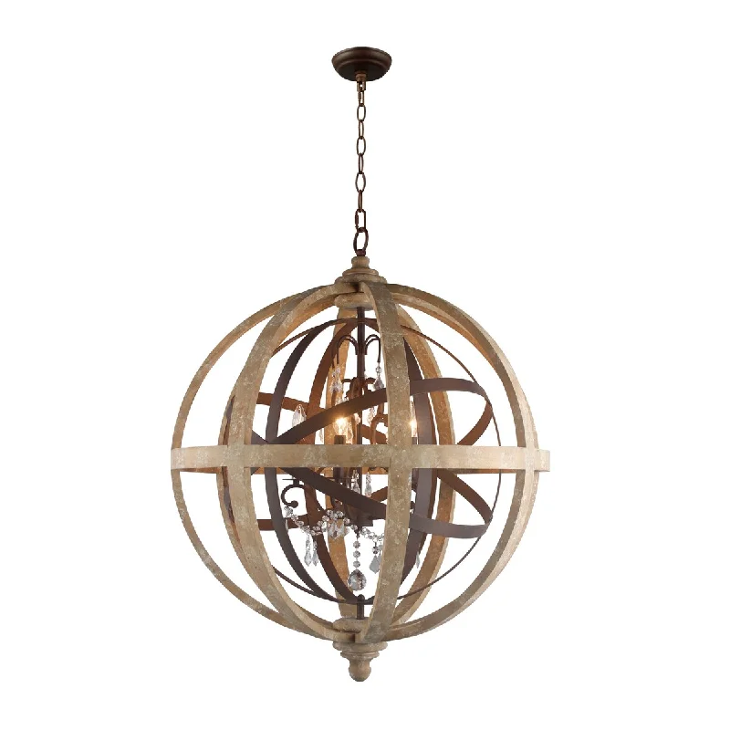 Chandeliers with Adjustable Arms for Directional LightingChandeliers with Adjustable Arms for Directional LightingAA Warehousing Lorenzo 5 Light Chandelier in Rustic Black Finish