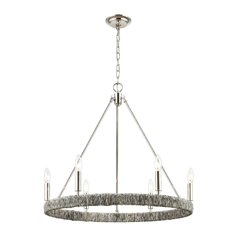 Chandeliers with Dimmable Lights for Ambiance ControlChandeliers with Dimmable Lights for Ambiance ControlAbaca 6-Light chandelier in Polished Nickel ELK Lighting Chandeliers with Dimmable Lights for Ambiance ControlChandeliers with Dimmable Lights for Ambiance ControlAbaca 6-Light chandelier in Polished Nickel ELK Lighting