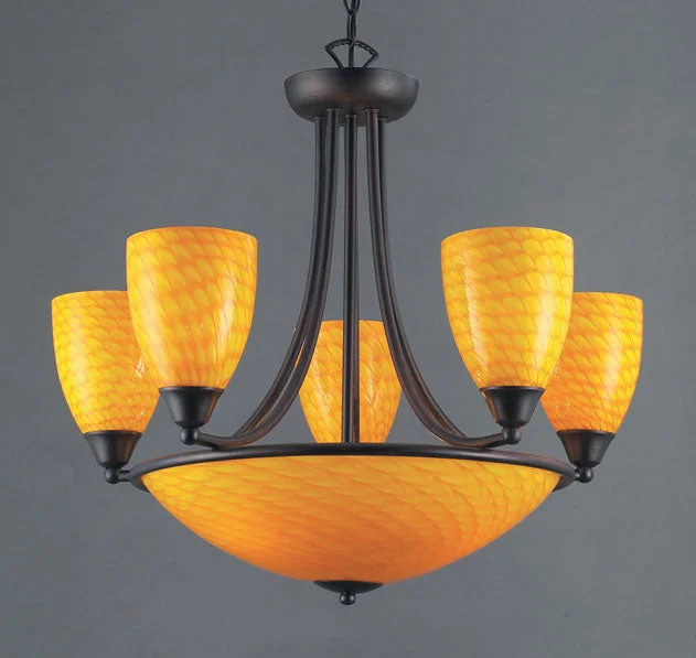 French Country Chandeliers with a Romantic AuraFrench Country Chandeliers with a Romantic AuraArco Baleno 8-Light Chandelier in Canary Yellow ELK Lighting