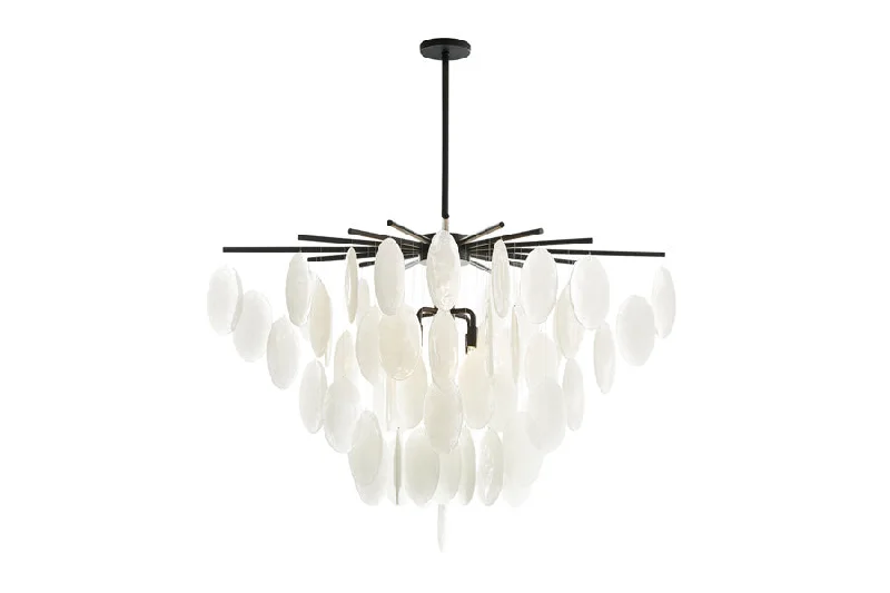 Chandeliers with Metal Frames in Bronze FinishChandeliers with Metal Frames in Bronze FinishArteriors Home TIFFANY Chandelier